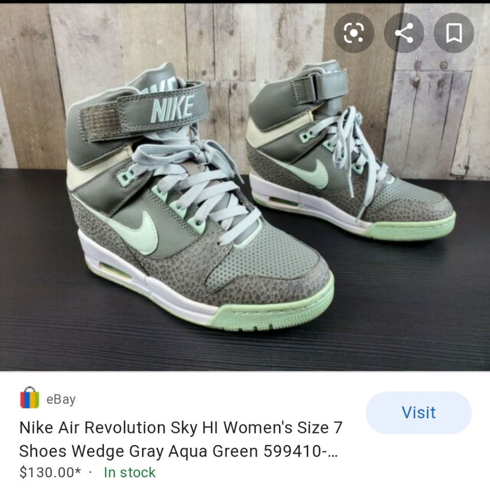 Nike Air Revolution skyhigh woman wedged shoesz6.5 - Picture 2 of 2